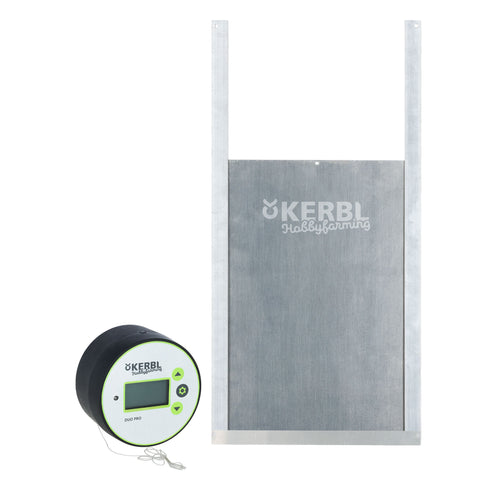 Automatische Hühnertür 30x40cm Duo Pro aus Aluminium