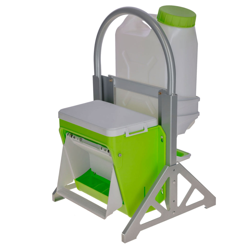 Mobiler Standfuß für SmartCoop Geflügeltränke und Futterautomat