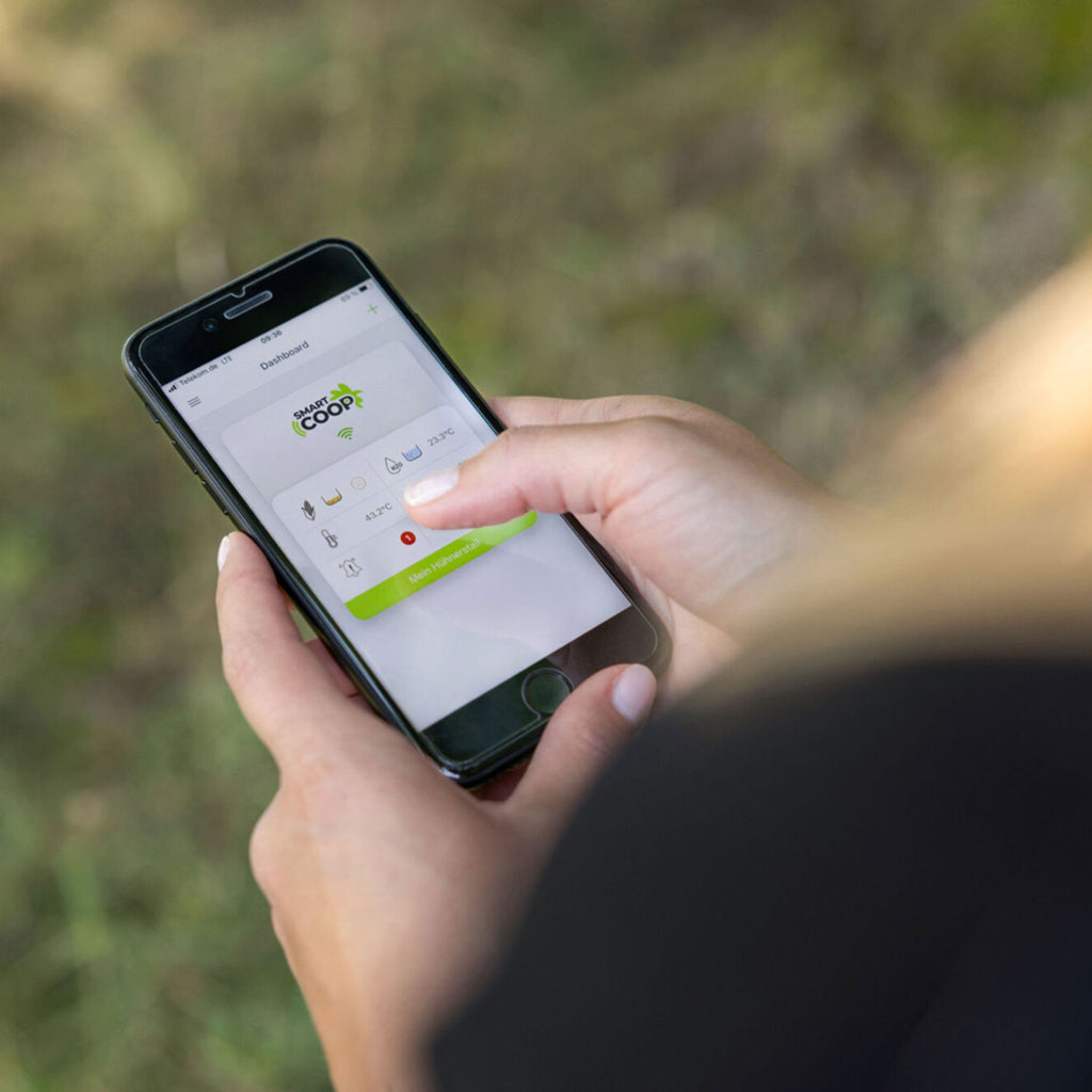 SmartCoop Connectivity-Modul - volle Kontrolle über die App