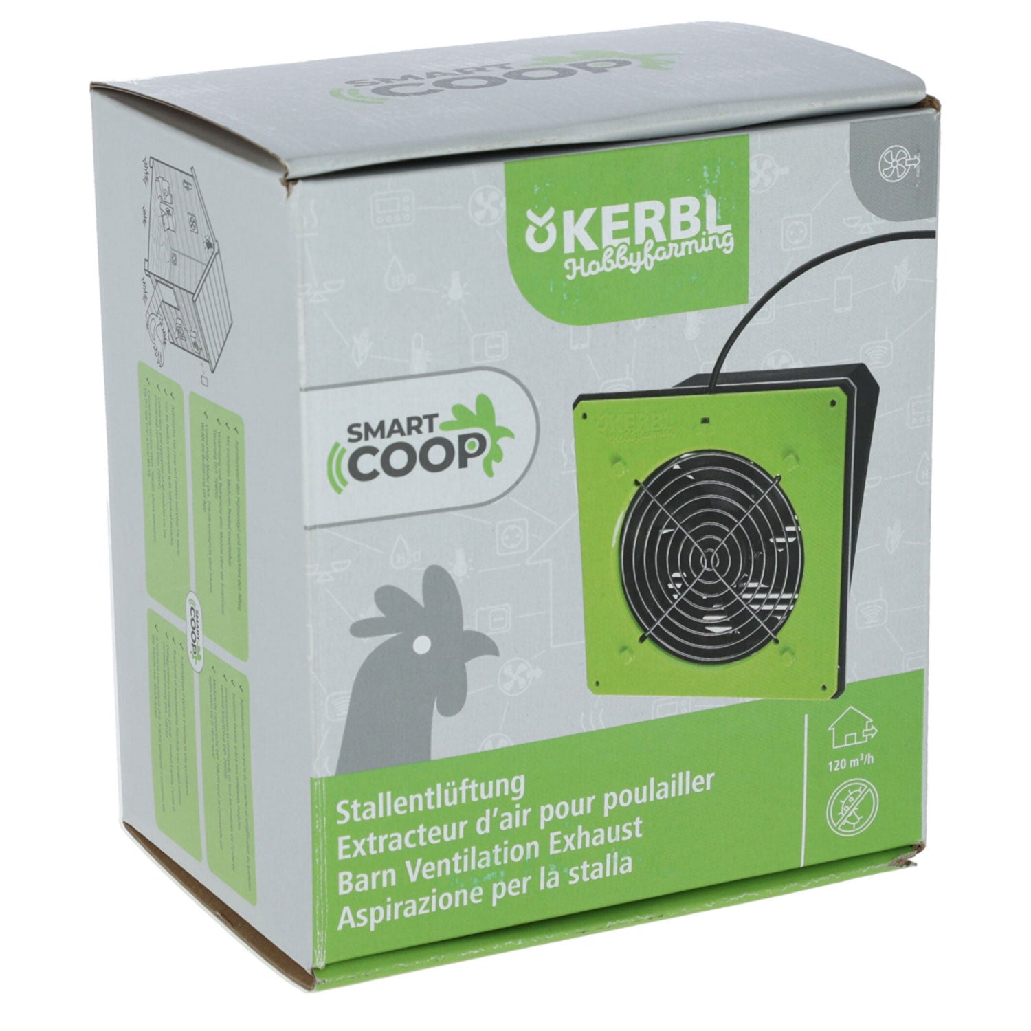 SmartCoop Stallentlüftung - mit konfigurierbarer Intervallschaltung