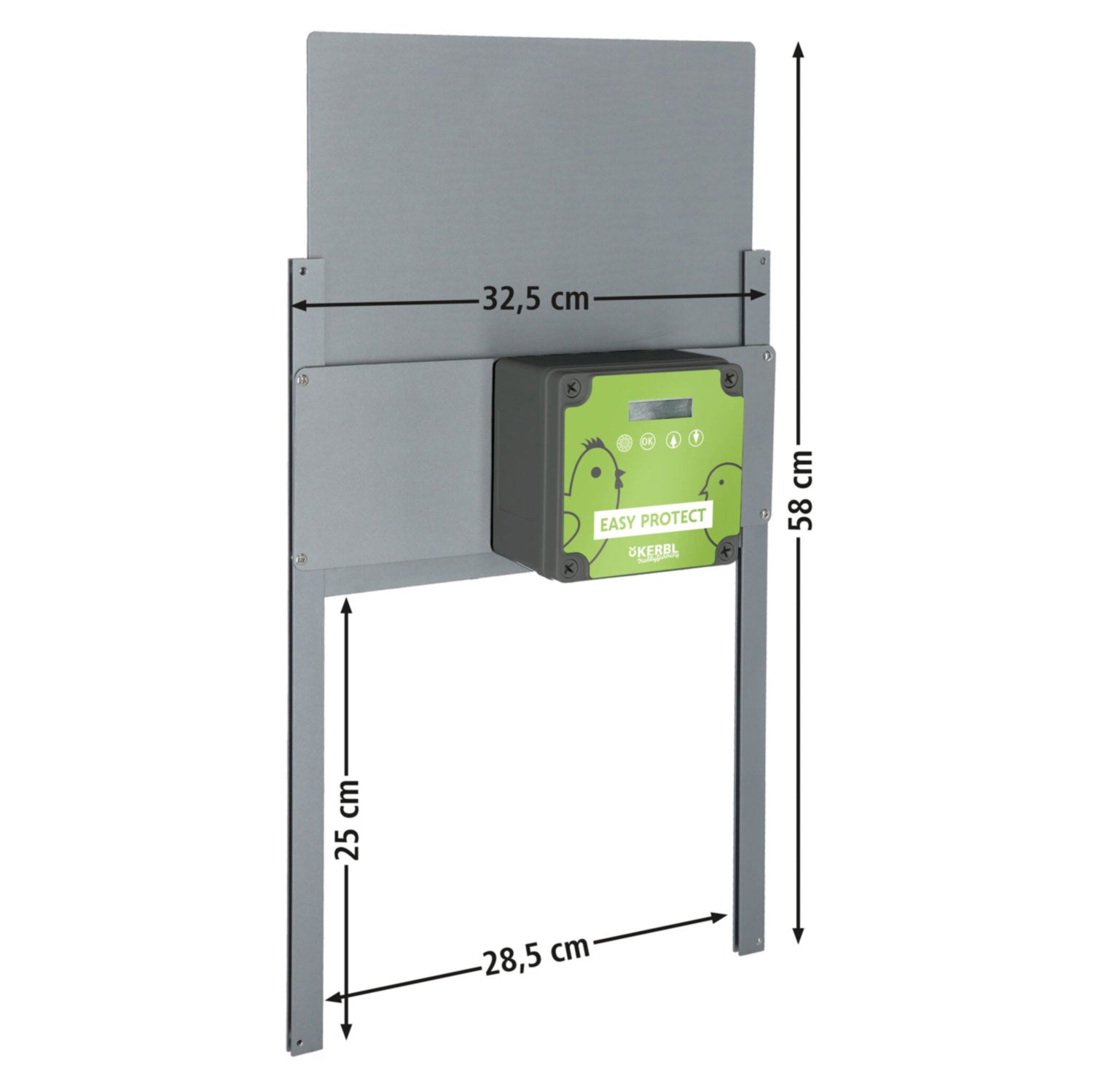 Automatische Hühnertür Easy Protect Set aus Aluminium