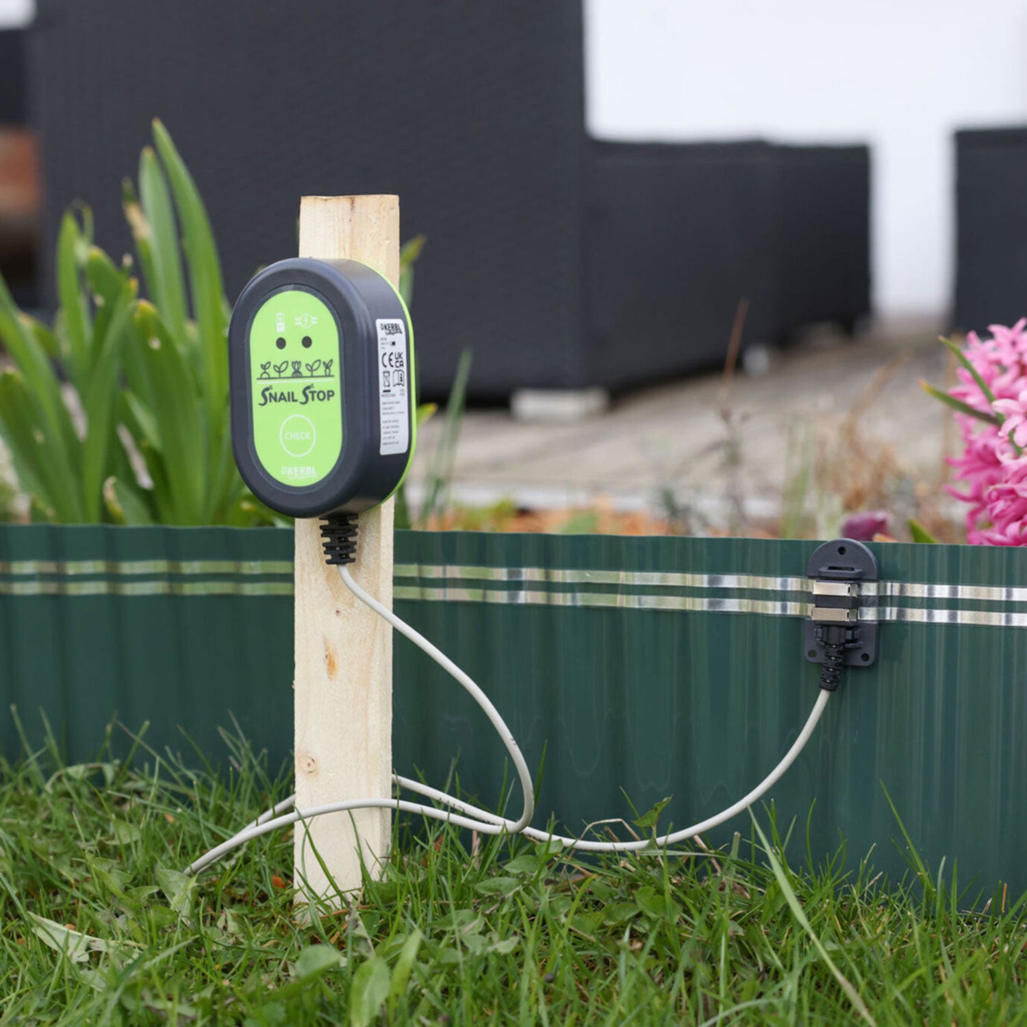 SnailStop Elektrischer Schneckenzaun Starter Set